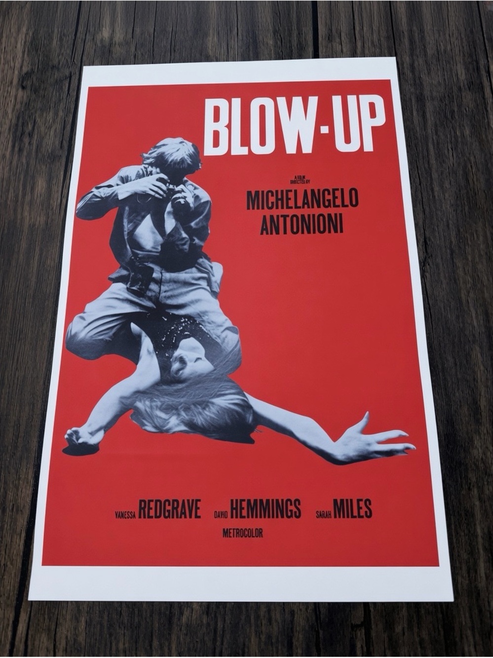 Blow-Up Michelangelo Antonioni Red Graphic Art Poster